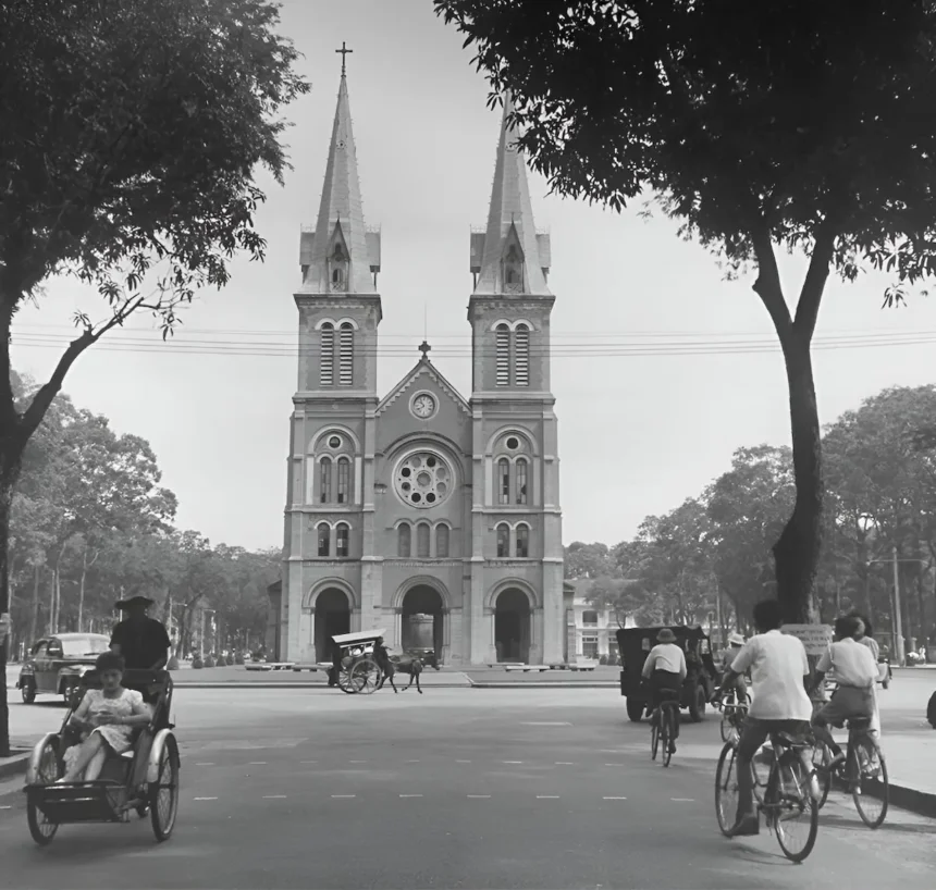 Nhà thờ Đức Bà Sài Gòn năm 1948